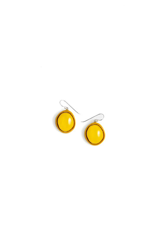 Persephone Hook Earrings Yellow