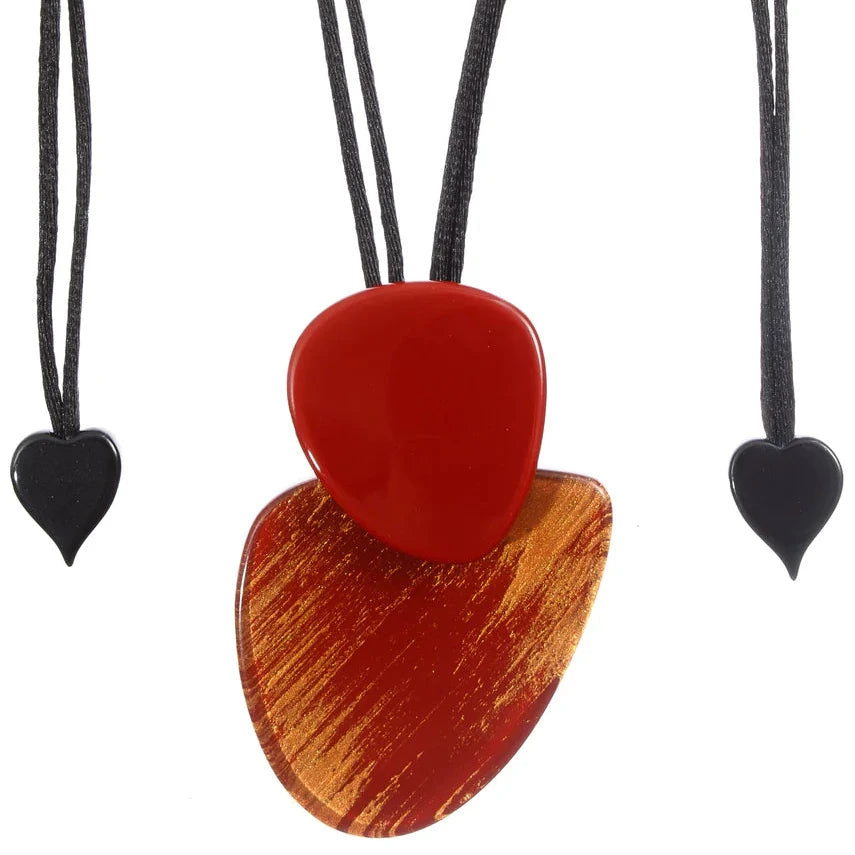 Horizon Red Necklace Small by Prue Leith