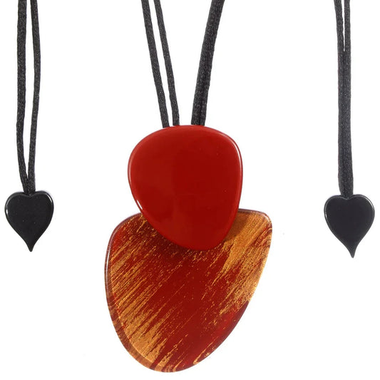 Horizon Red Necklace Small by Prue Leith