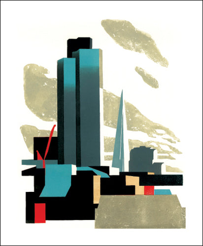 Tower 42 and Shard Greeting Card