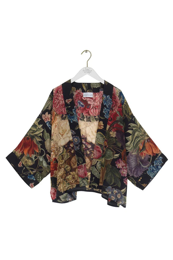 Primula Black Kimono