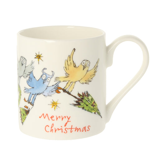 Christmas Owls Mug by Quentin Blake