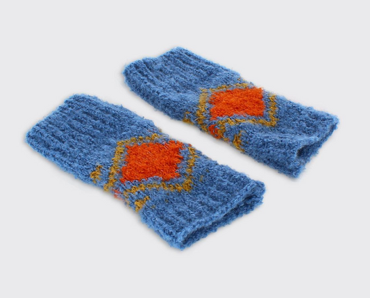 Trixie Fingerless Gloves Sky Blue