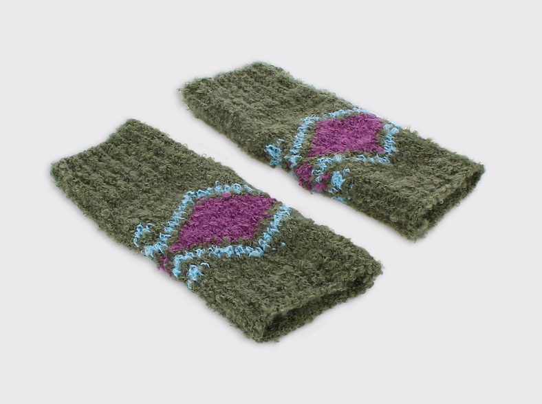 Trixie Fingerless Gloves Green