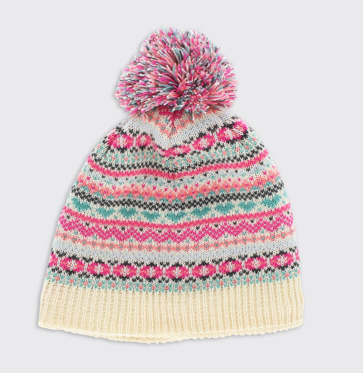 Thea Fairisle Bobble Hat