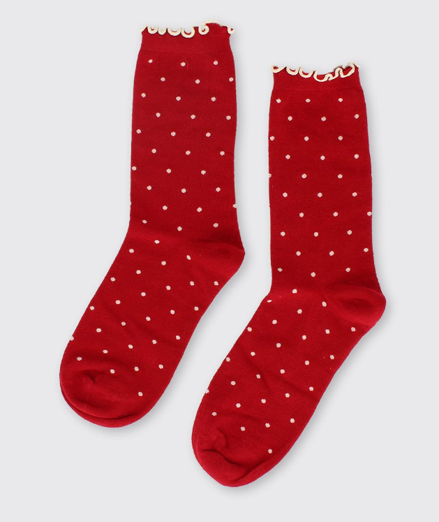 Red Spotty Socks