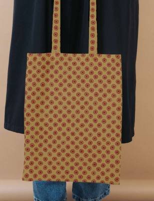 Red and Ochre Spot Tote
