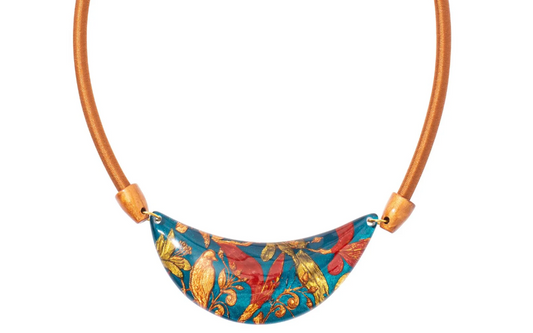 Helena Red 1 bead Necklace