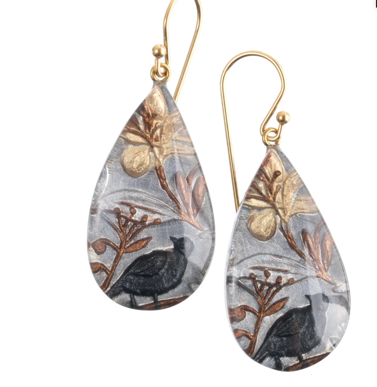 Helena Charcoal Earrings