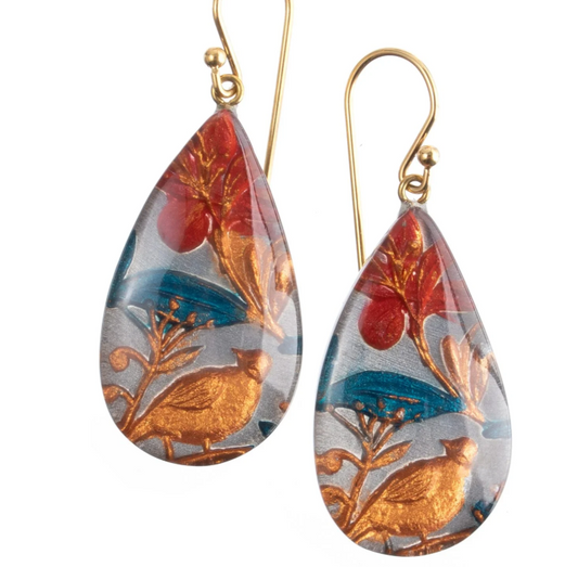 Helena Teal Earrings