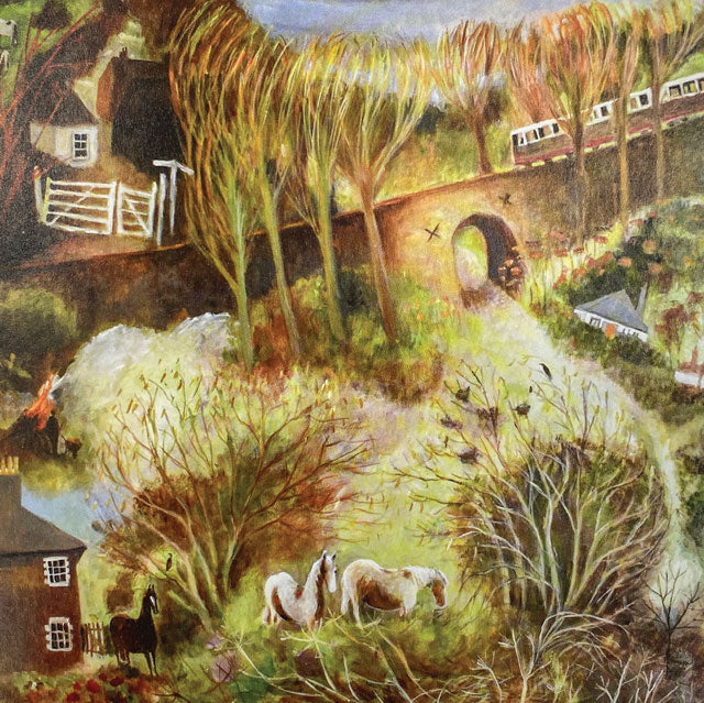 Round the Lanes Greeting Card