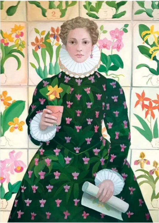 The Orchidologist Greeting Card