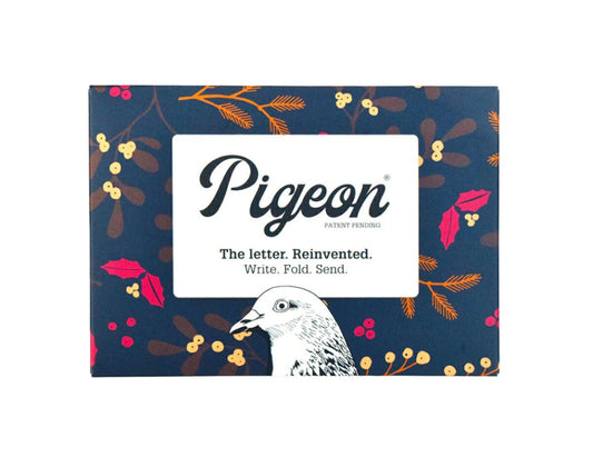 Winter Berry Pigeon Writing Set