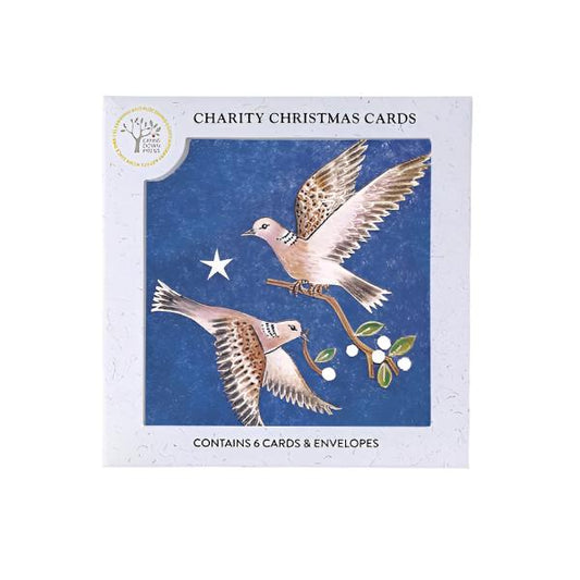 Turtledoves Gift of Peace Christmas Greeting Cards