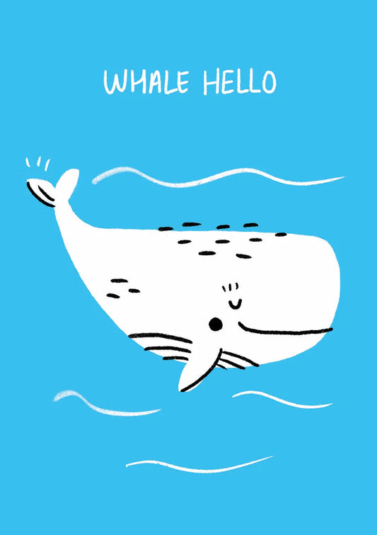Whale Hello Greeting Card