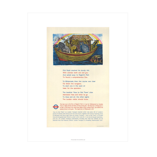 Zoo Noah's Ark Print Enid Marx