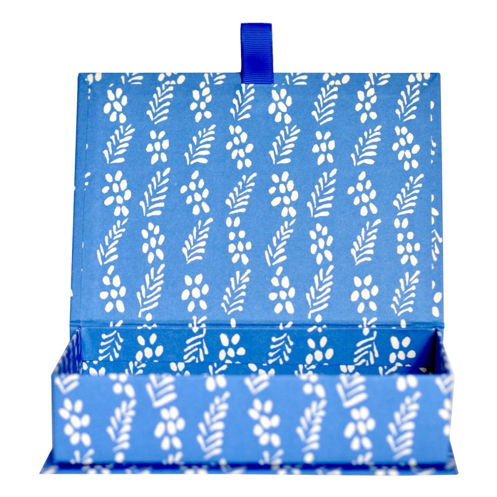 Blue Necktie Postcard Box