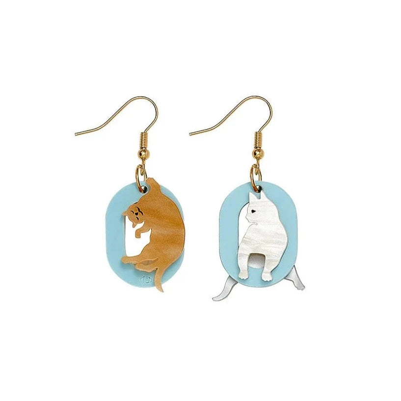 Little Cats Earrings by Tatty Devine