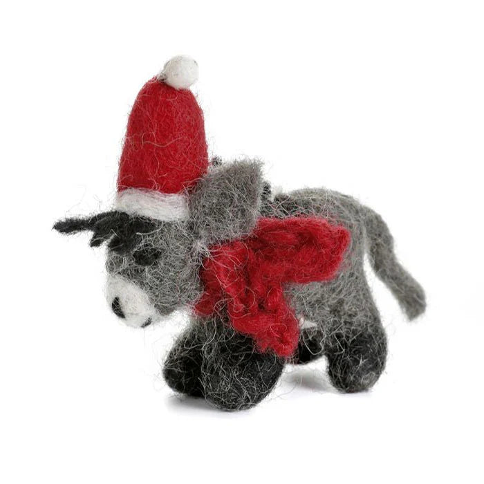 Mini Donkey with Hat