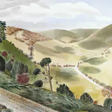 The Causeway Greeting Card by Eric Ravilious