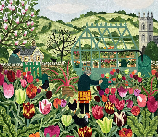 Spring Tulips Greeting Card