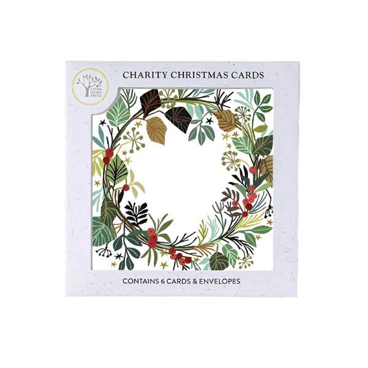 Festive Wreath Christmas Greeting Cards