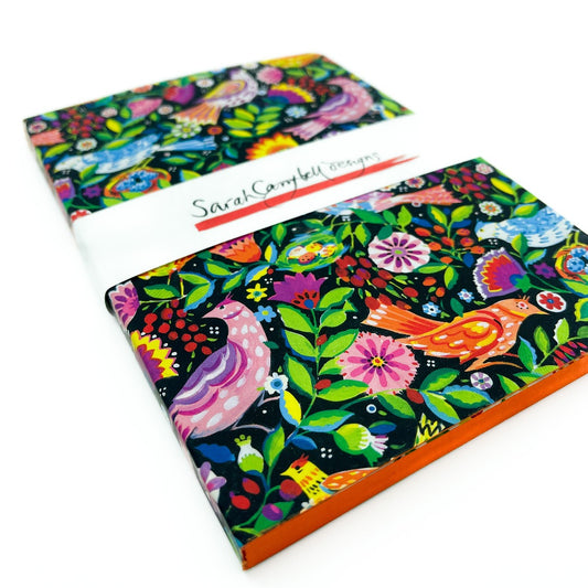 Sarah Campbell A5 Notebook- Folk Birds