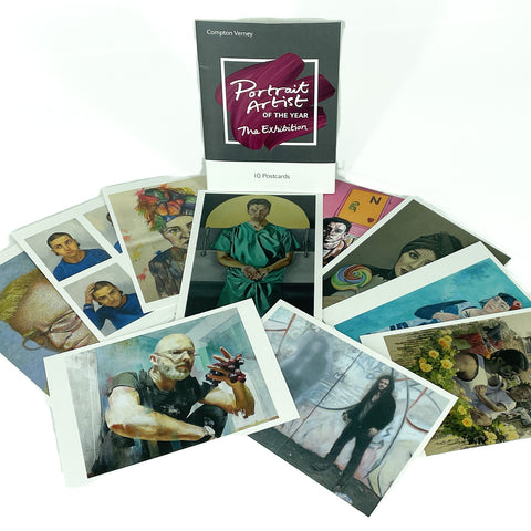 Portrait Artist of the Year: The Exhibition. Postcard set.