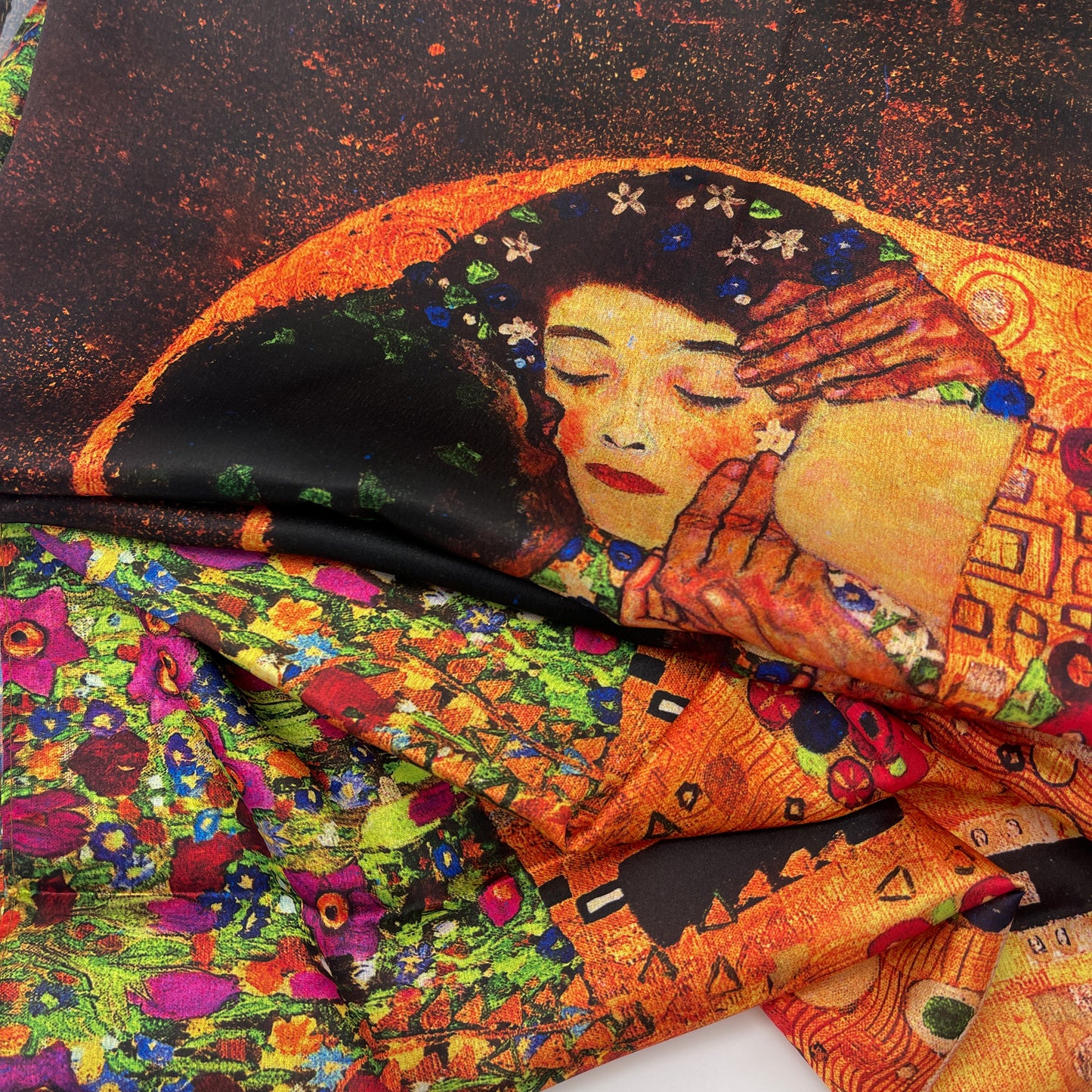 Gustav Klimt's The Kiss Silk Scarf