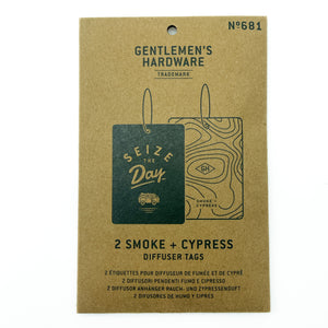 Smoke and Cypress Diffuser Tags